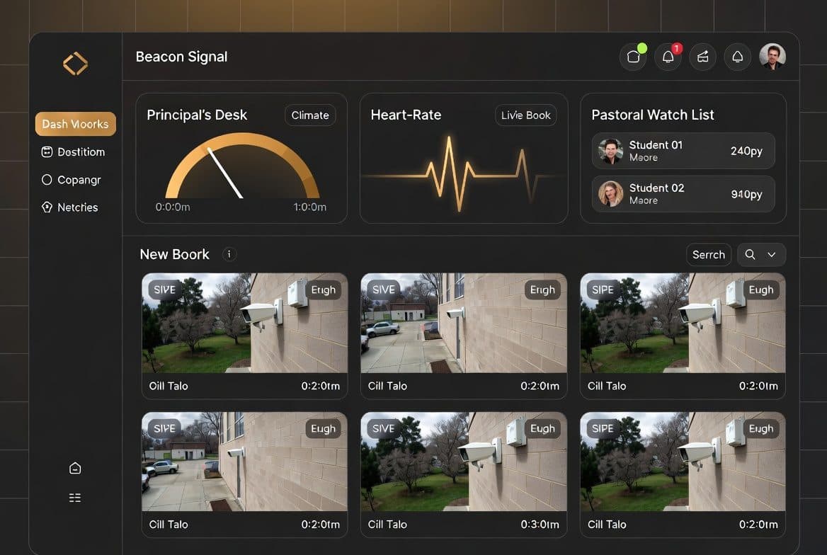 Beacon Signal principal view with camera wall